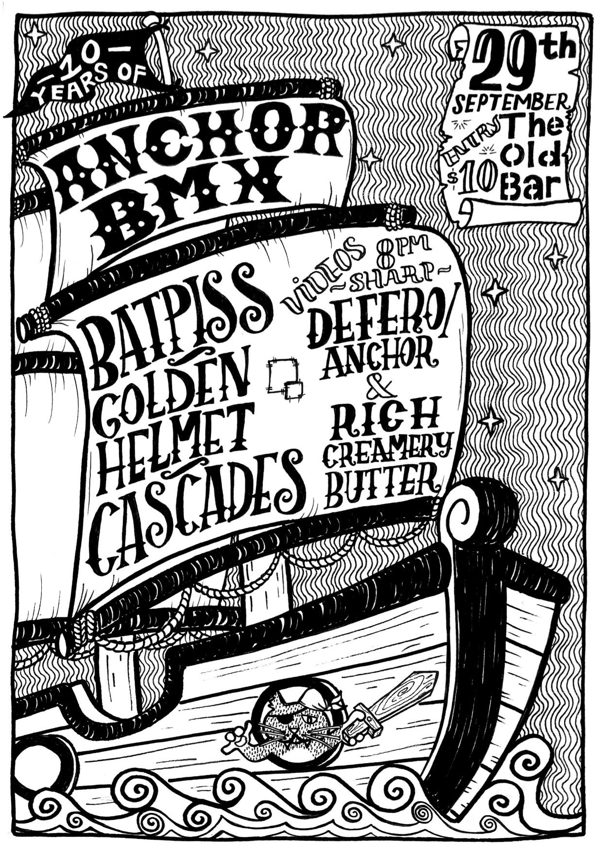 anchor bmx 10 years party at old bar