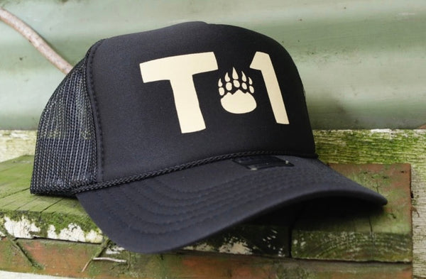 Terrible One Paw Trucker Hat Black