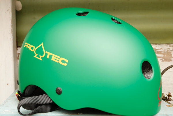 Protec Classic Certified Helmet Matte Rasta Green