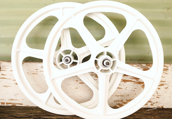 SKYWAY -Skyway Tuff Mag Wheels II Set 5 Spoke -WHEELS + SPOKES + BUILDS -Anchor BMX