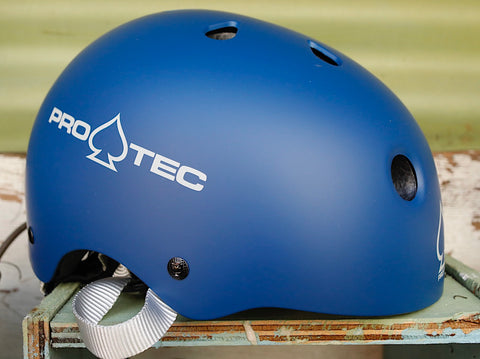 PROTEC HELMETS -Protec Classic Certified Helmet Matte Blue -HELMETS + PADS + GLOVES -Anchor BMX