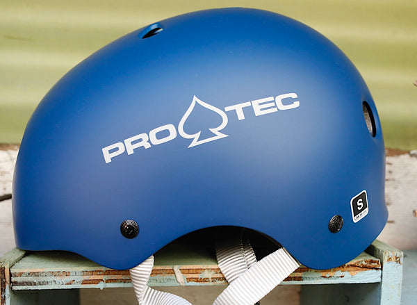 PROTEC HELMETS -Protec Classic Certified Helmet Matte Blue -HELMETS + PADS + GLOVES -Anchor BMX