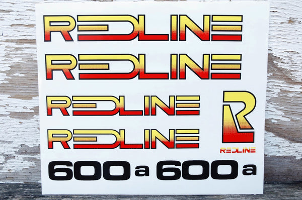 Redline 600A Frame Decal Set