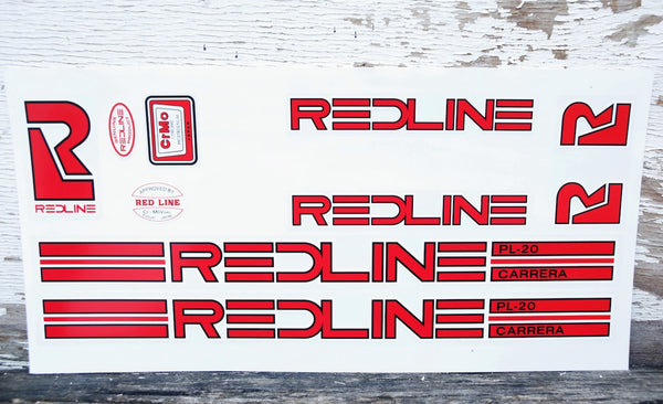 Redline PL20 Carrera Frame Decal Set