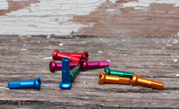 Primo Parts -Primo Coloured Alloy Nipples -WHEELS + SPOKES + BUILDS -Anchor BMX