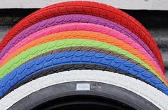 bmx bike tyres - sizes - colours