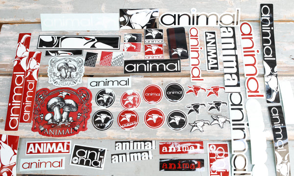 Animal -Animal Sticker Kit -Magazines + stickers+patches -Anchor BMX