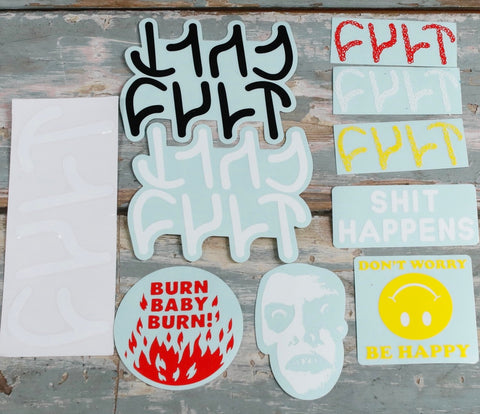 CULT -Cult Sticker Kit 10pk -Magazines + stickers+patches -Anchor BMX
