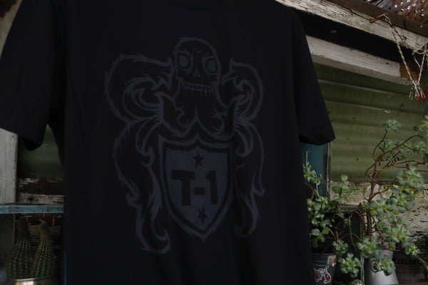 TERRIBLE ONE -Terrible One Crest Tee Black -CLOTHING -Anchor BMX