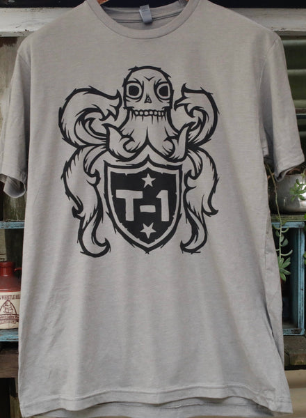 Terrible One Crest Tee Stone Grey