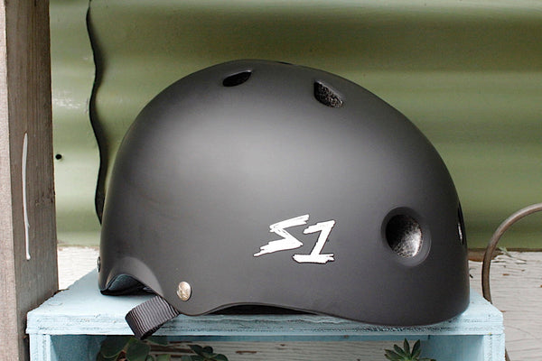 S1 HELMETS -S1 Lifer Helmet Certified Matte Blk -HELMETS + PADS + GLOVES -Anchor BMX