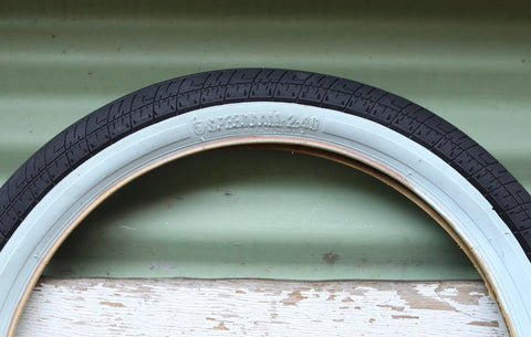 S & M bikes -S&M Speedball Tyre Whitewall -TYRES + TUBES -Anchor BMX