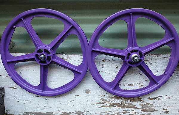 SKYWAY -Skyway Tuff Mag Wheels Il Set 5 Spoke -WHEELS + SPOKES + BUILDS -Anchor BMX