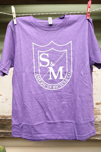 S & M bikes -S&M Big Shield Kids Tee -CLOTHING -Anchor BMX