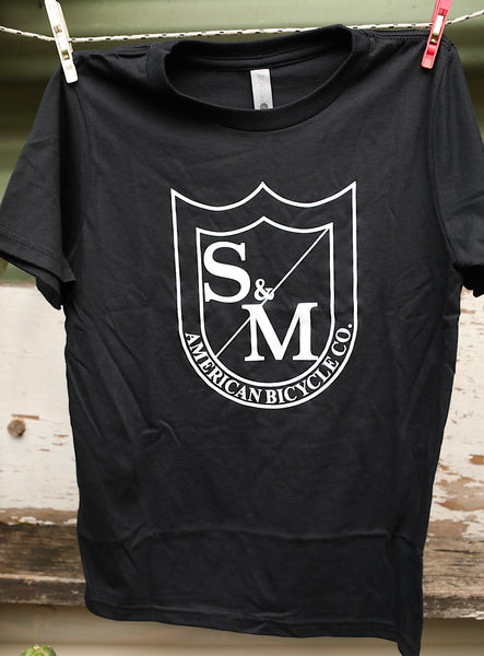 S & M bikes -S&M Big Shield Kids Tee -CLOTHING -Anchor BMX