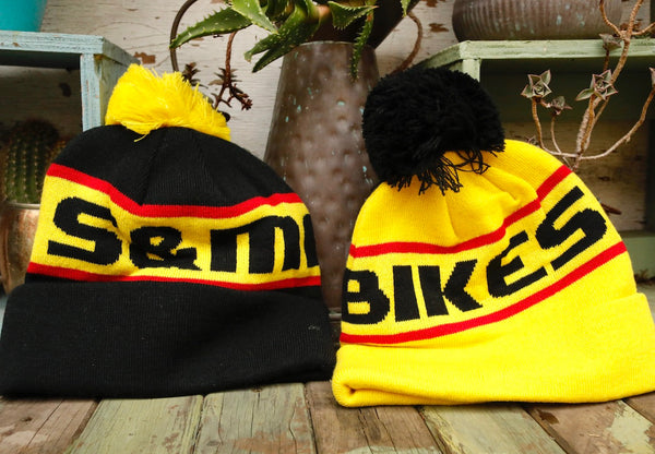 S & M bikes -S&M Bikes Factory Pom Beanie -HATS + BEANIES + SHADES -Anchor BMX