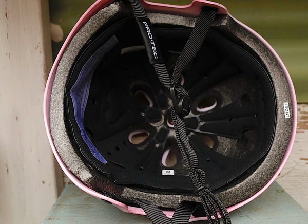 PROTEC HELMETS -Protec Old School Certified Helmet Gloss Pink -HELMETS + PADS + GLOVES -Anchor BMX