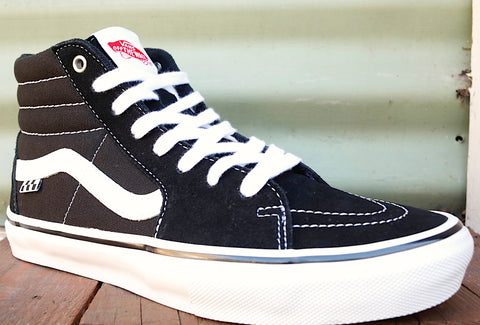 VANS -Vans Skate Sk8-Hi Blk/White -Shoes -Anchor BMX