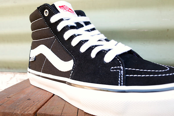 VANS -Vans Skate Sk8-Hi Blk/White -Shoes -Anchor BMX