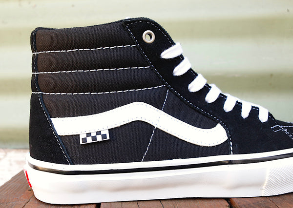 VANS -Vans Skate Sk8-Hi Blk/White -Shoes -Anchor BMX