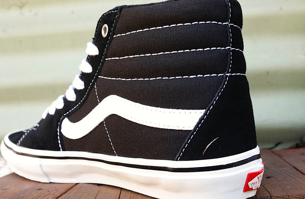 VANS -Vans Skate Sk8-Hi Blk/White -Shoes -Anchor BMX