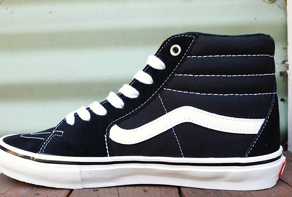 VANS -Vans Skate Sk8-Hi Blk/White -Shoes -Anchor BMX