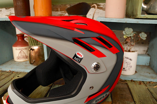 BELL HELMETS -Bell Sanction Full Face Helmet Presence Matte Crimson/Slate/Gray -HELMETS + PADS + GLOVES -Anchor BMX