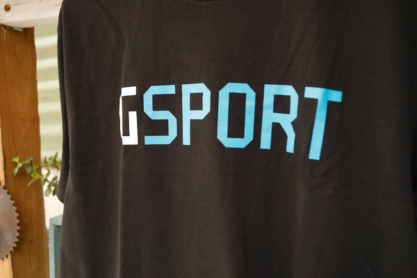 GSPORT -Gsport Brand Tee Black -CLOTHING -Anchor BMX