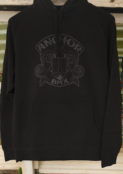 The Anchor Shield Hooded Jumper Blk/Blk