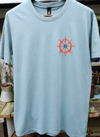 Anchor BMX -The Anchor Boat Bike Tee Faded Slate -CLOTHING -Anchor BMX