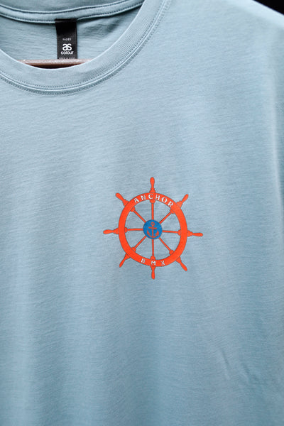 Anchor BMX -The Anchor Boat Bike Tee Faded Slate -CLOTHING -Anchor BMX