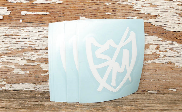 S & M bikes -S&M Sharpie Shield Sticker 10pk -Magazines + stickers+patches -Anchor BMX