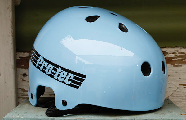 PROTEC HELMETS -Protec Old School Certified Helmet Baby Blue -HELMETS + PADS + GLOVES -Anchor BMX