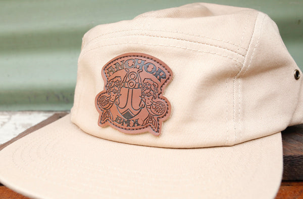 Anchor BMX -Anchor 5 Panel Hat Beige Boi -HATS + BEANIES + SHADES -Anchor BMX