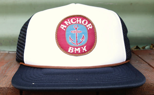 Anchor BMX -The Anchor Beer Trucker Blk/White -HATS + BEANIES + SHADES -Anchor BMX