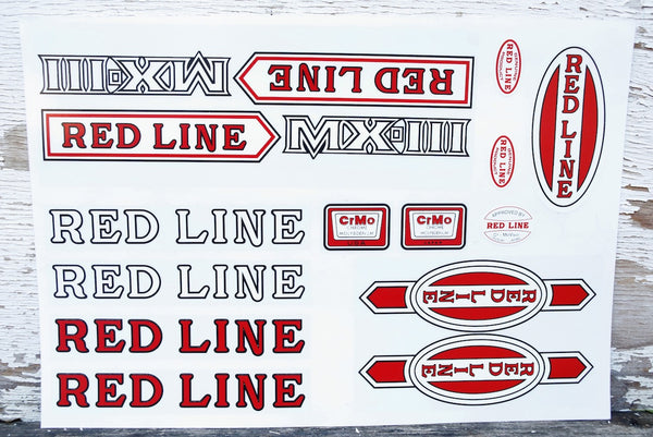 Redline MX3 Frame Decal Set