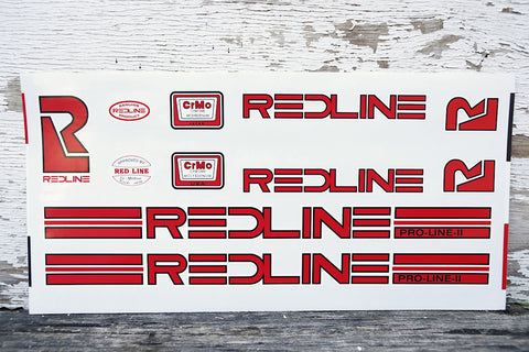 REDLINE -Redline Proline 2 Frame Decal Set -Magazines + stickers+patches -Anchor BMX