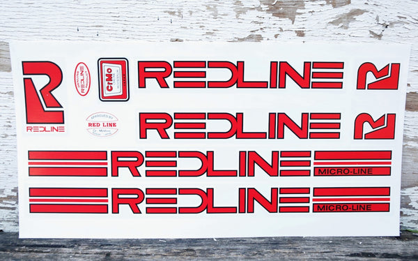 Redline Microline Frame Decal Set
