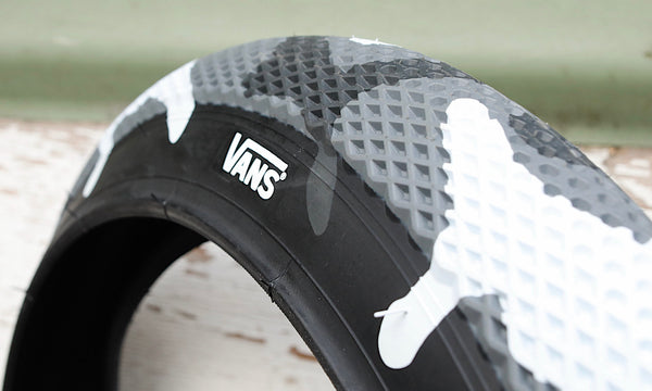 CULT -Cult x Vans Juvenile Tyre - 12" - 14” - 16" & 18 Inch Grey Camo -TYRES + TUBES -Anchor BMX