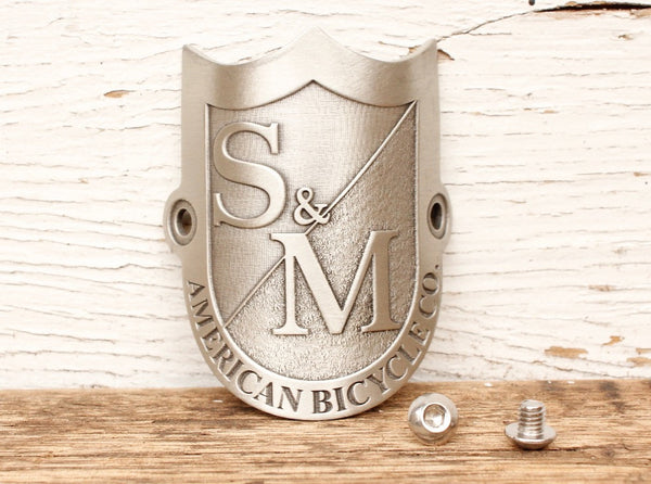S & M bikes -S&M Bikes Shield Head-Tube Badge -FRAMES -Anchor BMX