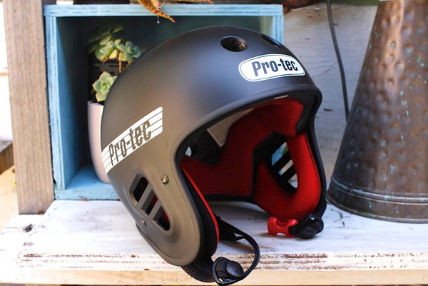 S & M bikes -S&M Protec Full Cut Certified Helmet Matte Blk -HELMETS + PADS + GLOVES -Anchor BMX