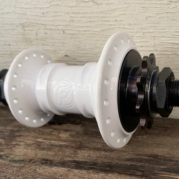 Profile -Profile Mini Hub Set White RHD -Hubs (rear) -Anchor BMX